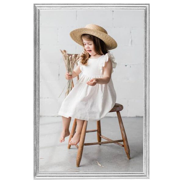 vidaXL foto rāmji, 5 gab., sienai, sudrabaini, 70x90 cm, MDF