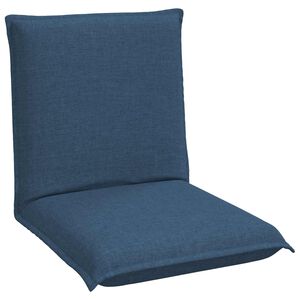 vidaXL Grīdas krēsls Zila 54 x 64 x 59 cm audums