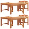 vidaXL Koku sols 2 pcs Dabiska 160 x 80 x 45cm Cieta eikalipta koksne