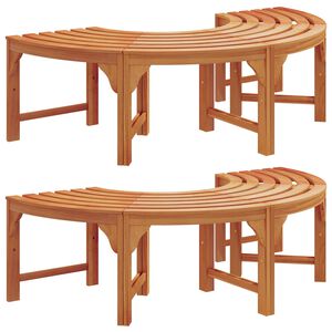 vidaXL Koku sols 2 pcs Dabiska 160 x 80 x 45cm Cieta eikalipta koksne