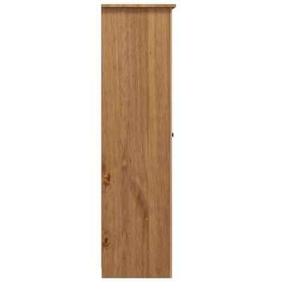 vidaXL skapis, 3 durvis, 118x50x171,5 cm, priedes koks