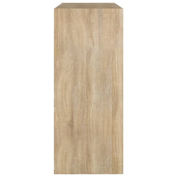 vidaXL grāmatu plaukts, aizslietnis, ozolkoka krāsa, 80x30x72 cm