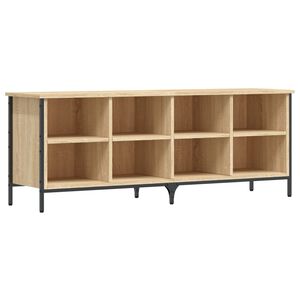 vidaXL apavu plaukts, 131x35x50 cm, inženierijas koks, ozolkoka krāsa