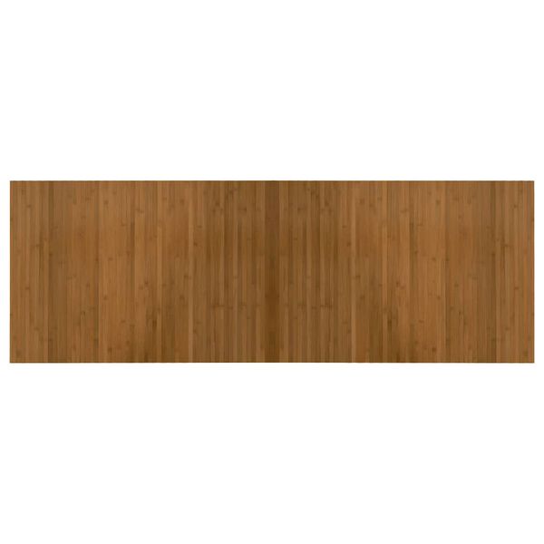 vidaXL paklājs, taisnstūra forma, brūns, 70x200 cm, bambuss