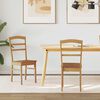 vidaXL Ēdamistabas krēsls 2 pcs Dabiska Ciets gumijas koks