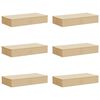 vidaXL Uzglabā&scaron;anas kaste 6 pcs Krēmkrāsa 100 x 50 x 18 cm