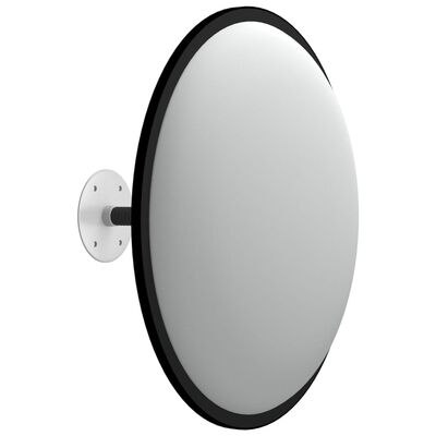 vidaXL iekštelpu satiksmes spogulis, izliekts, melns, Ø40 cm, akrils