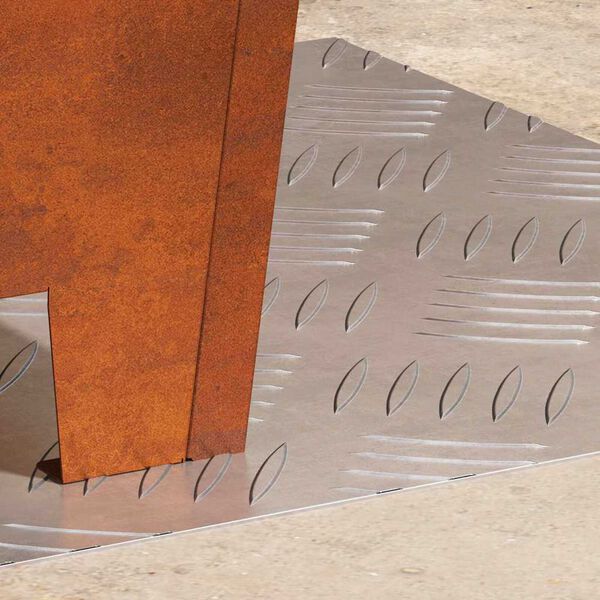 vidaXL Trepju paklājs Kvadrātveida 2 pcs Sudraba 40 x 40 cm Alumīnijs