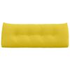 vidaXL Atpakaļ spilvens Gai&scaron;i dzeltena 120 x 24 x 50 cm audums