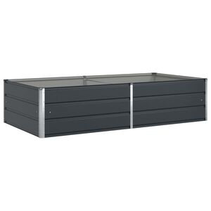vidaXL Puķu kaste Antracīts 195 x 100 x 45 cm Cinkots tērauds