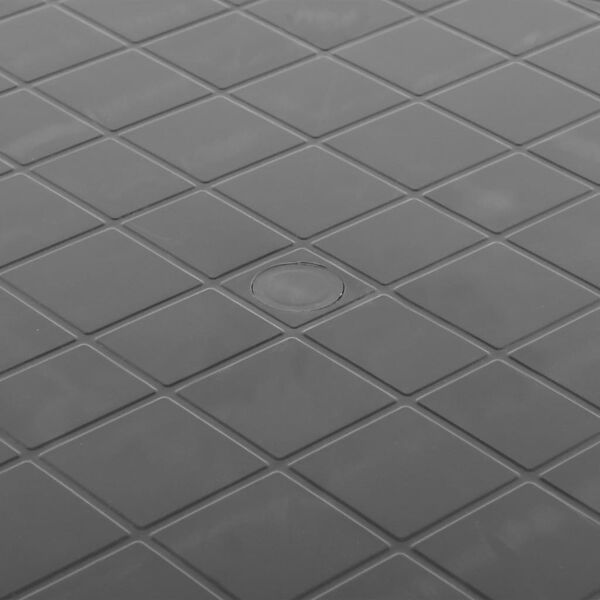 vidaXL dārza galds, antracītpelēks, 89 cm, plastmasa