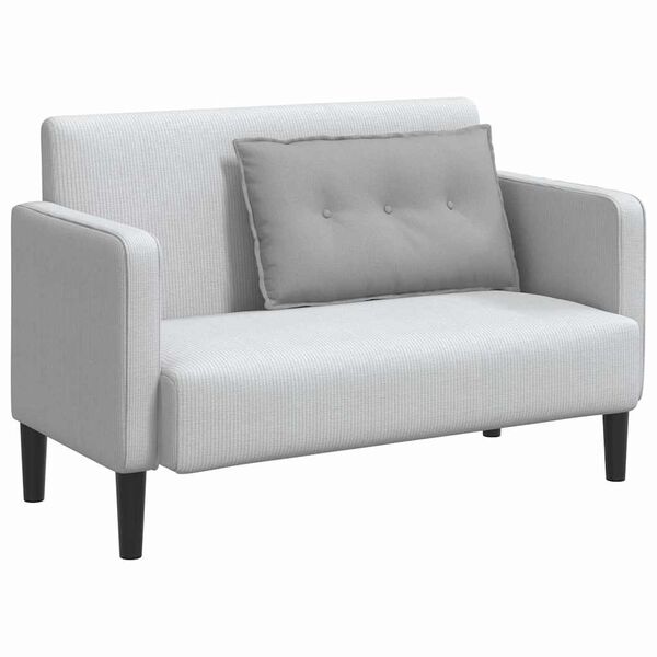 vidaXL Atpakaļ spilvens Mākoņu pelēka 80 x 19 x 50 cm audums