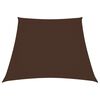 vidaXL saulessargs, 2/4x3m, trapeces forma, brūns oksforda audums