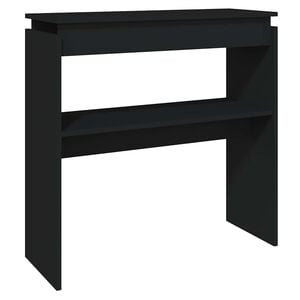 vidaXL konsoles galdiņ&scaron;, melns, 80x30x80 cm, inženierijas koks