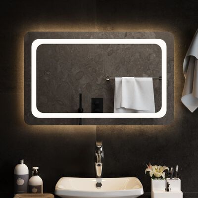 vidaXL vannasistabas spogulis ar LED, 80x50 cm