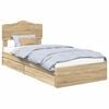 vidaXL Glabā&scaron;anas gulta Sonoma ozols 90 x 190 cm Inženierijas koks