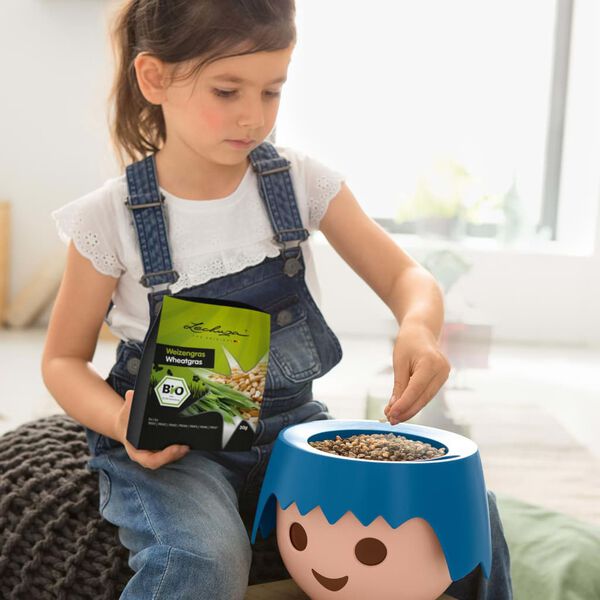 LECHUZA puķu kaste OJO ALL-IN-ONE, okeāna zila