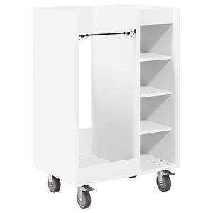 vidaXL Golfu skapis ar riteni Vienkrāsains Balts 65 x 45 x 98 cm