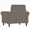 vidaXL atpūtas krēsls, gai&scaron;i pelēks, 60 cm, samts