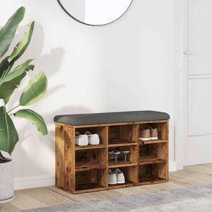vidaXL apavu sols Old Wood 82x32x50 cm Engineered Wood