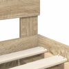 vidaXL Gultas rāmis Sonoma 140 x 190 cm Ciets priedes koks