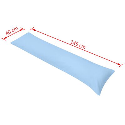 vidaXL spilvens gulēšanai uz sāniem, 40x145 cm, zils