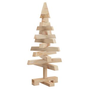 vidaXL Ziemassvētku koki KOTKA 60 cm Priedes masīvkoks Dabiska