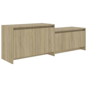 vidaXL TV skapītis, ozolkoka krāsa, 146,5x35x50 cm, inženierijas koks