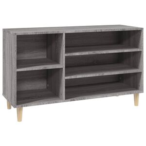 vidaXL apavu plaukts, pelēcīga ozolkoka,102x36x60cm, inženierijas koks