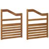 vidaXL Roku balsti 2 pcs Brūna 59 x 4 x 73 cm Inženierijas koks