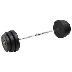 vidaXL izlocīts svaru stienis ar diskiem, 90 kg