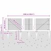 vidaXL Žoga āķis Pelēka 25 x 0,6 m (12 x 12 mm siets) Tērauds un PVC