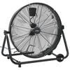 vidaXL industriāls ventilators, 60 cm, 172,5 W, melns