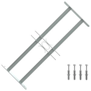 Logu dro&scaron;ības reste ar 2 stieņiem, regulējama, 500-650 mm