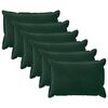 vidaXL Spilvenu pārvalks 6 pcs HOUTEN Tum&scaron;i zaļ&scaron; 50 x 70 cm Samts