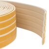 vidaXL Pa&scaron;līmējo&scaron;ā loga blīve Balts 9 x 3 mm 12 m EPDM putas