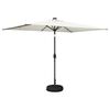 vidaXL Dārza parasols ar LED gaismām un pamatni 200 x 300 cm