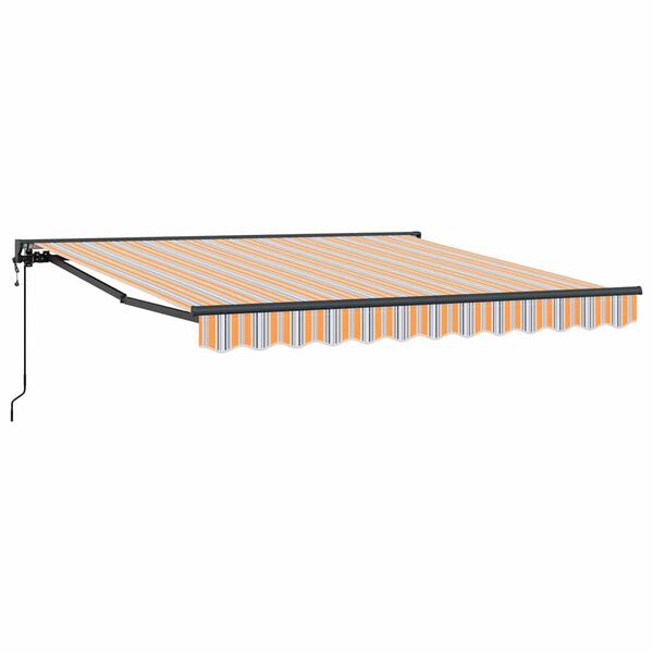vidaXL Izvelkams jumtiņ&scaron; Zila un oranža 300 x 250 cm