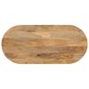 vidaXL galda virsma, 100x50x2,5 cm, ovāla, mango masīvkoks