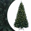 vidaXL Mākslīgā Saliekamā Ziemassvētku Egle 240 cm 300 LED Silti balts