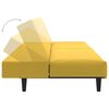 vidaXL 2-vietīga dīvāngulta, dzeltens samts