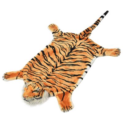 vidaXL tīģera paklājs, 144 cm, brūns plīšs