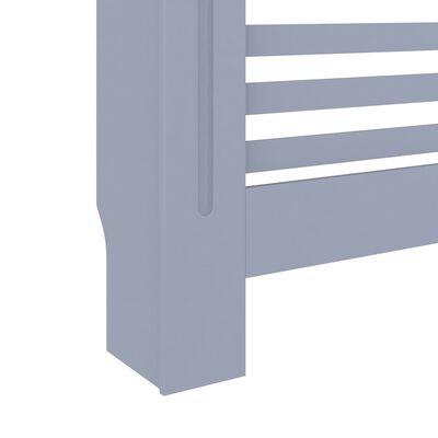 vidaXL radiatora pārsegs, antracītpelēks, 112x19x81,5 cm, MDF