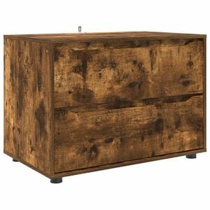vidaXL Skapītis 80 x 48 x 57 cm Inženierijas koks Dūmaka ozols