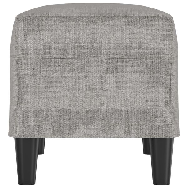 vidaXL sols, gai&scaron;i pelēks, 70x35x41 cm, audums