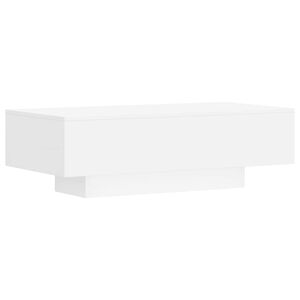 vidaXL kafijas galdiņ&scaron;, balts, 100x49,5x31 cm, inženierijas koks