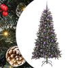 vidaXL Mākslīgā Ziemassvētku eglīte su 300 LED ar statīvu Zaļa 210 cm