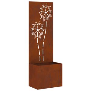 vidaXL Dārza privātuma ekrāns Rūsa 50 x 32 x 150 cm Novecināts tērauds