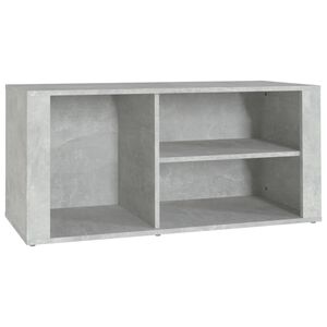 vidaXL apavu plaukts, betona pelēks, 100x35x45 cm, inženierijas koks