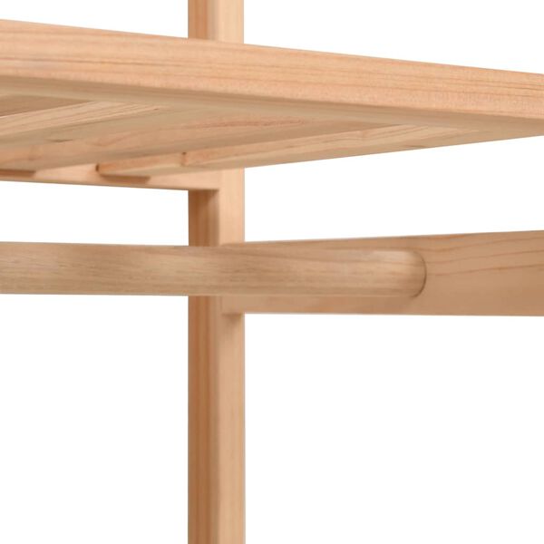 vidaXL drēbju skapis ar 3 plauktiem, 110x40x170 cm